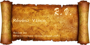 Révész Vince névjegykártya