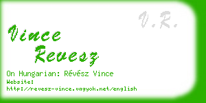 vince revesz business card